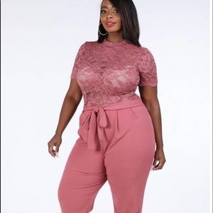 mauve jumpsuit plus size